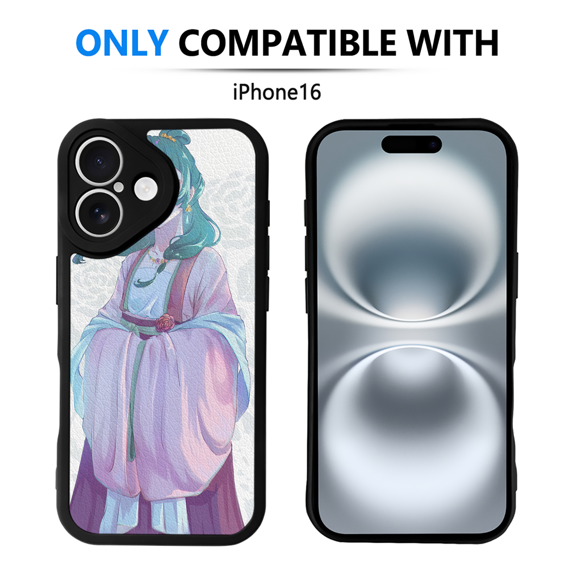 （画像用） 薬屋のひとりごと The Apothecary Diaries 【iPhone 16シリーズ対応】シリコンスマホケース（レザー調） 材質：シリコン